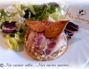 Tartelettes tatins et tomme de chèvre au piment d'espelette