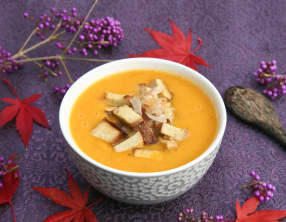 Soupe de patate douce aux épices