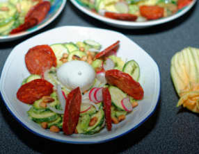 Salade rouge et verte