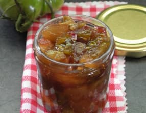 Chutney de tomates vertes