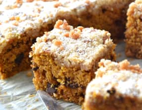 Crumb cake au butternut et pépites de chocolat