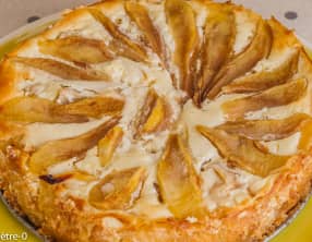 Gâteau moelleux aux poires et à la ricotta