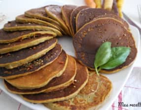 Galette au navet et carotte de couleur