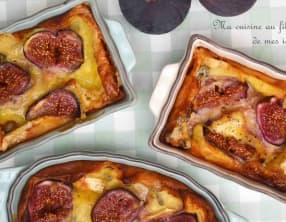 Petits clafoutis aux figues et cambozola