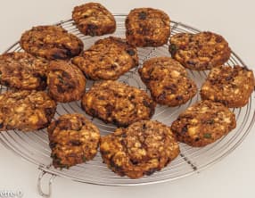 Sablés au jambon et aux cerises