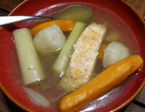 Pot au feu au saumon