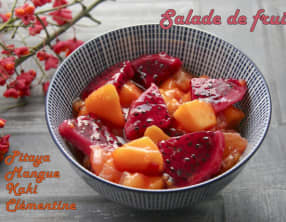 Salade de fruits pitaya et mangue