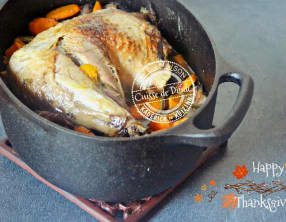 Cuisse de dinde rôtie en cocotte