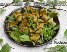 Gnocchis de patate douce et épinards