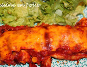 Enchiladas de poulet ou pur délice mexicain