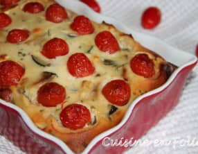Clafoutis de courgettes sans gluten