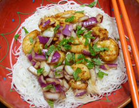 Salade thaï aux crevettes