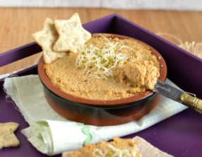Pâté végétal tout cru noix de cajou, noix de Grenoble et potimarron
