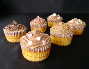 Cupcakes à la vanille et au chocolat