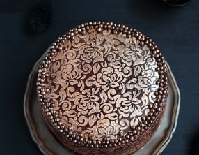 Layer Cake de fête chocolat café