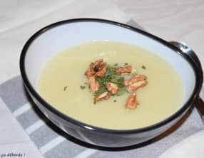Velouté de chou blanc et noix