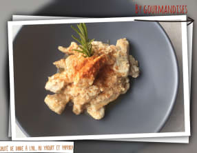 Sauté de dinde à l'ail, au yaourt et paprika