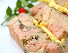 Terrine de foie gras au confit d’oignons et muscat de Baumes de Venise