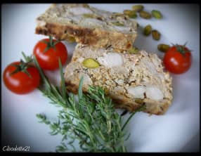 Terrine de lapin fermier pistache orange