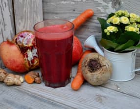 Jus de fruits et légumes detox