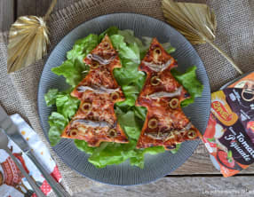 Sapins feuilletés façon pizza