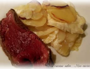 Gratin de pommes de terre au camembert