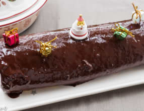 Bûche framboise chocolat