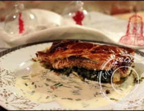 Saumon à l’oseille en croûte et sauce à la ciboulette