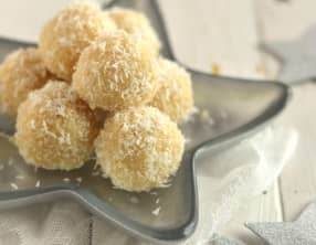 Truffes crues au citron et à la noix de coco