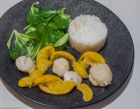 Saint jacques aux mandarines