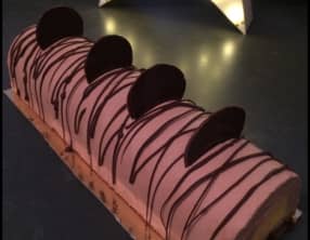 Bûche chocolat au lait et fruits de la passion