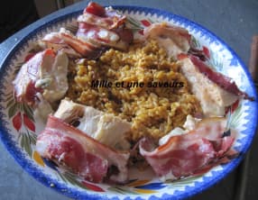 Suprême de poulet au gorgonzola avec son risotto chorizo