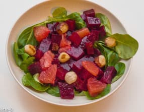 Salade de betterave au pamplemousse