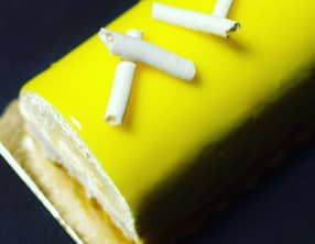 Bûche comme une tarte citron meringuée