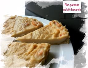 Flan pâtissier au lait d'amande