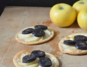 Tartelettes Pommes et Boudin noir