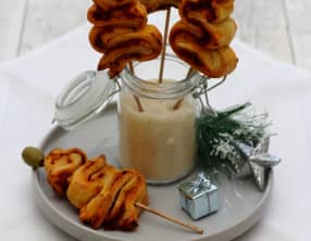 Mini sapin feuilleté pour un apéro de Noël express
