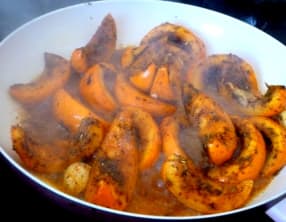 Mini citrouille poêlée aux épices