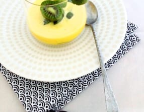 Sabayon orange-vanille au baby kiwi frais