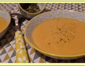 Velouté de courge butternut et patate douce