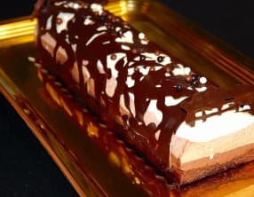 Bûche aux 3 chocolats