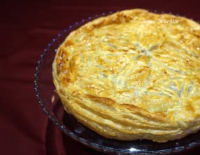 Galette des rois, amandes et pépites de chocolat