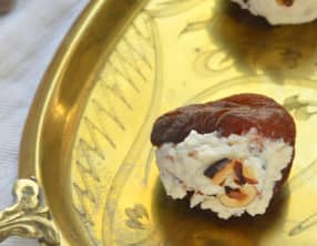 Abricots farcis brousse, Pancetta, noisettes