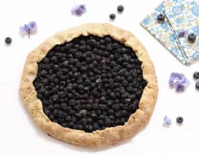 Tarte rustique aux myrtilles
