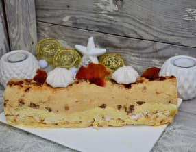 Bûche glacée vanille-caramel