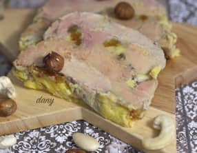 Marbré de foie gras aux fruits secs