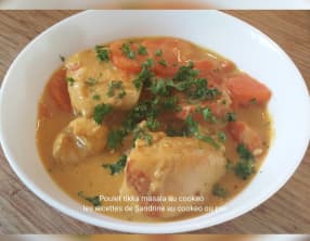 Poulet tikka masala et carottes