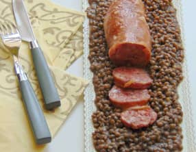 Cotechino et lentilles