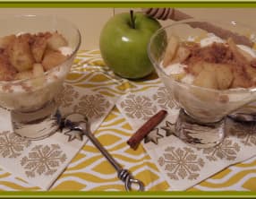 Verrines de Pommes Spéculoos et Cannelle