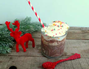 Chocolat chaud à la glace vanille